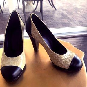 Jil Sander heels/pumps colorblock leather